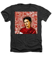 Frida Kahlo 2 - Heathers T-Shirt Heathers T-Shirt Pixels Charcoal Small 