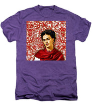 Frida Kahlo 2 - Men's Premium T-Shirt Men's Premium T-Shirt Pixels Deep Purple Heather Small 