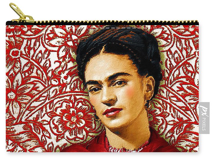 Frida Kahlo 2 - Carry-All Pouch Carry-All Pouch Pixels Small (6
