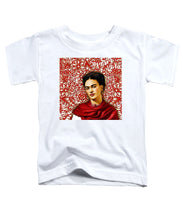 Frida Kahlo 2 - Toddler T-Shirt Toddler T-Shirt Pixels White Small 