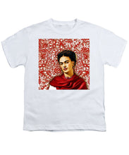 Frida Kahlo 2 - Youth T-Shirt Youth T-Shirt Pixels White Small 