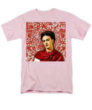 Frida Kahlo 2 - Men's T-Shirt  (Regular Fit) Men's T-Shirt (Regular Fit) Pixels Pink Small 