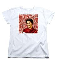 Frida Kahlo 2 - Women's T-Shirt (Standard Fit) Women's T-Shirt (Standard Fit) Pixels White Small 