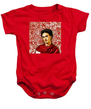 Frida Kahlo 2 - Baby Onesie Baby Onesie Pixels Red Small 