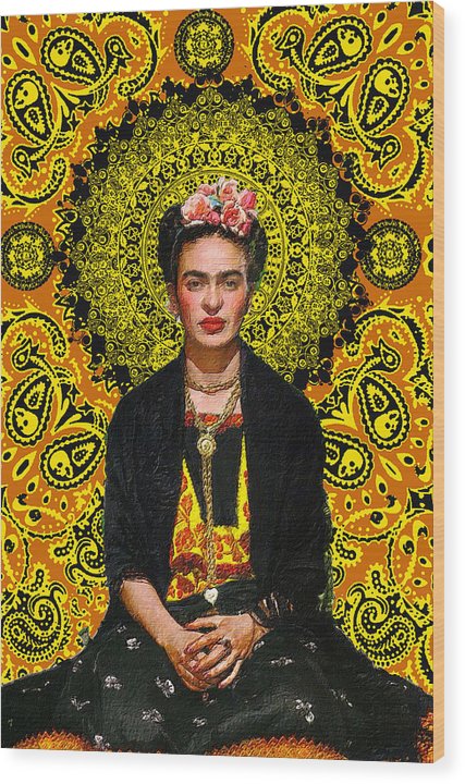 Frida Kahlo 3 - Wood Print Wood Print Pixels 6.750