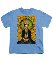 Frida Kahlo 3 - Youth T-Shirt Youth T-Shirt Pixels Carolina Blue Small 