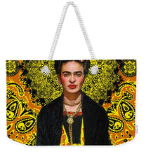 Frida Kahlo 3 - Weekender Tote Bag Weekender Tote Bag Pixels 24" x 16" White 
