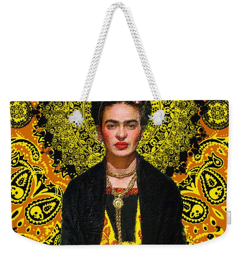 Frida Kahlo 3 - Weekender Tote Bag Weekender Tote Bag Pixels 24