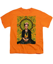 Frida Kahlo 3 - Youth T-Shirt Youth T-Shirt Pixels Orange Small 