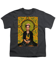 Frida Kahlo 3 - Youth T-Shirt Youth T-Shirt Pixels Charcoal Small 