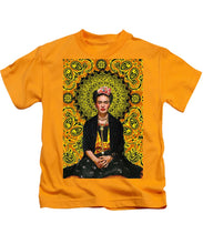 Frida Kahlo 3 - Kids T-Shirt Kids T-Shirt Pixels Gold Small 