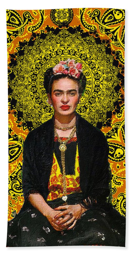 Frida Kahlo 3 - Beach Towel Beach Towel Pixels Beach Towel (32