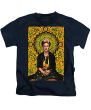 Frida Kahlo 3 - Kids T-Shirt Kids T-Shirt Pixels Navy Small 