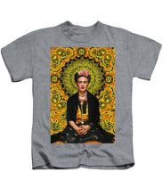 Frida Kahlo 3 - Kids T-Shirt Kids T-Shirt Pixels Heather Small 