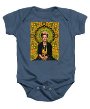 Frida Kahlo 3 - Baby Onesie Baby Onesie Pixels Indigo Small 
