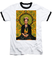 Frida Kahlo 3 - Baseball T-Shirt Baseball T-Shirt Pixels White / Black Small 