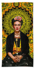Frida Kahlo 3 - Beach Towel Beach Towel Pixels Beach Sheet (37" x 74")  