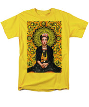 Frida Kahlo 3 - Men's T-Shirt  (Regular Fit) Men's T-Shirt (Regular Fit) Pixels Yellow Small 