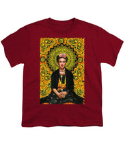Frida Kahlo 3 - Youth T-Shirt Youth T-Shirt Pixels Cardinal Small 