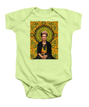 Frida Kahlo 3 - Baby Onesie Baby Onesie Pixels Soft Green Small 
