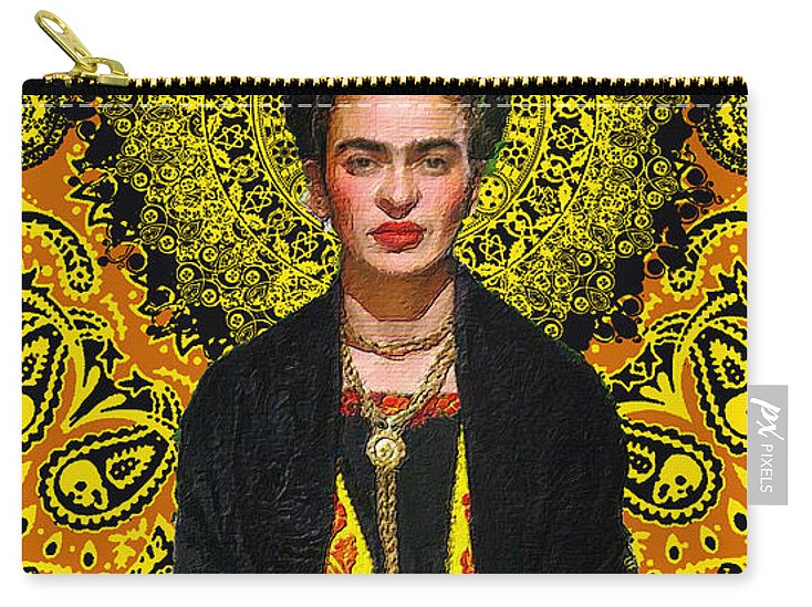 Frida Kahlo 3 - Carry-All Pouch Carry-All Pouch Pixels Small (6
