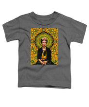 Frida Kahlo 3 - Toddler T-Shirt Toddler T-Shirt Pixels Charcoal Small 