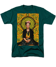Frida Kahlo 3 - Men's T-Shirt  (Regular Fit) Men's T-Shirt (Regular Fit) Pixels Hunter Green Small 