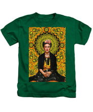 Frida Kahlo 3 - Kids T-Shirt Kids T-Shirt Pixels Kelly Green Small 