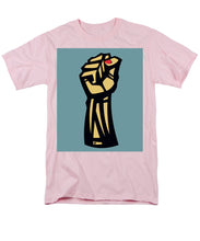 Future Is Female Empower Women Fist - Men's T-Shirt  (Regular Fit) Men's T-Shirt (Regular Fit) Pixels Pink Small 