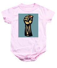 Future Is Female Empower Women Fist - Baby Onesie Baby Onesie Pixels Pink Small 