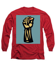 Future Is Female Empower Women Fist - Long Sleeve T-Shirt Long Sleeve T-Shirt Pixels Red Small 