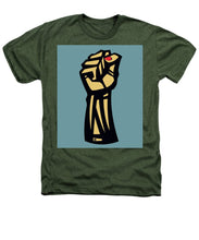 Future Is Female Empower Women Fist - Heathers T-Shirt Heathers T-Shirt Pixels Military Green Small 