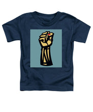 Future Is Female Empower Women Fist - Toddler T-Shirt Toddler T-Shirt Pixels Navy Small 