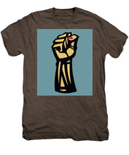 Future Is Female Empower Women Fist - Men's Premium T-Shirt Men's Premium T-Shirt Pixels Mocha Heather Small 