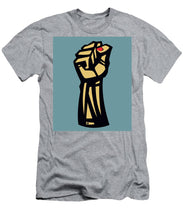 Future Is Female Empower Women Fist - Men's T-Shirt (Athletic Fit) Men's T-Shirt (Athletic Fit) Pixels Heather Small 