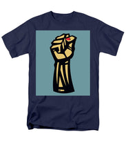 Future Is Female Empower Women Fist - Men's T-Shirt  (Regular Fit) Men's T-Shirt (Regular Fit) Pixels Navy Small 
