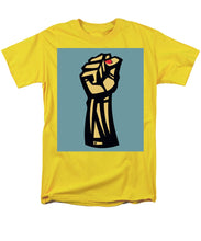 Future Is Female Empower Women Fist - Men's T-Shirt  (Regular Fit) Men's T-Shirt (Regular Fit) Pixels Yellow Small 