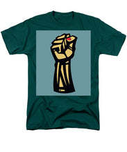 Future Is Female Empower Women Fist - Men's T-Shirt  (Regular Fit) Men's T-Shirt (Regular Fit) Pixels Hunter Green Small 