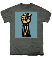 Future Is Female Empower Women Fist - Men's Premium T-Shirt Men's Premium T-Shirt Pixels Platinum Heather Small 