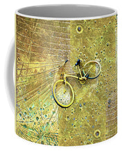 Gold Bike On Gold - Mug
