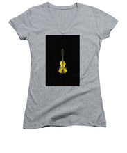 Gold Viola - Women's V-Neck (Athletic Fit)