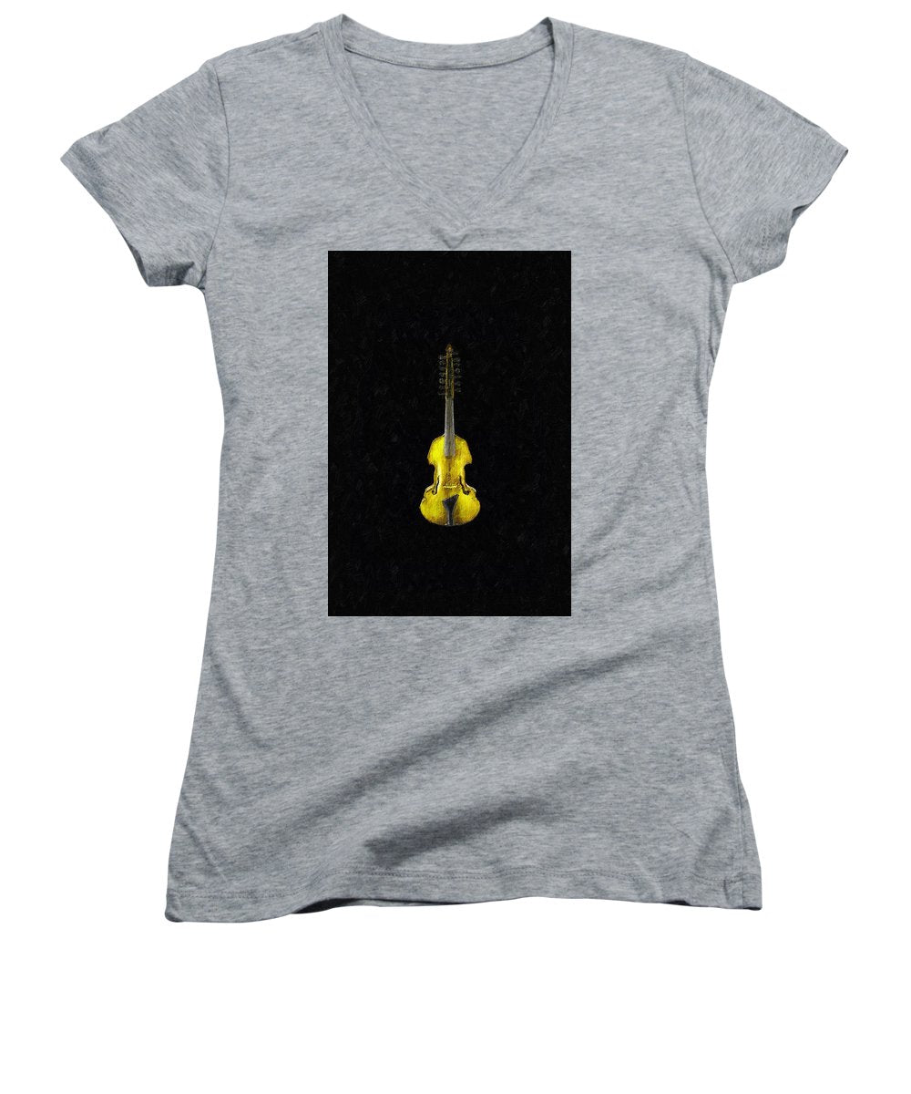 Gold Viola - Women's V-Neck (Athletic Fit)