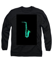 Green Saxophone - Long Sleeve T-Shirt