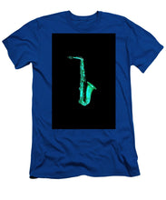 Green Saxophone - Men's T-Shirt (Athletic Fit)