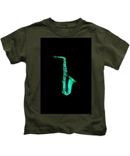 Green Saxophone - Kids T-Shirt