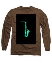 Green Saxophone - Long Sleeve T-Shirt