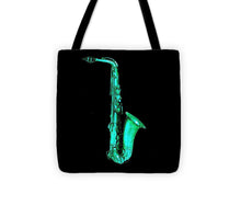 Green Saxophone - Tote Bag