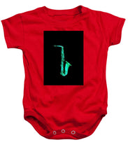 Green Saxophone - Baby Onesie