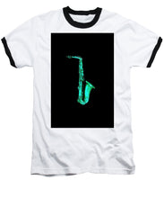 Green Saxophone - Baseball T-Shirt