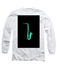 Green Saxophone - Long Sleeve T-Shirt